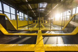 Neukunden-Aktion für Trampolinpark-Betreiber: Mustersprungtuch zum Kennenlern-Preis!
