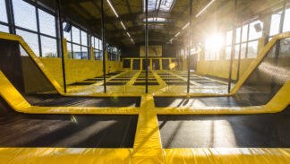 Neukunden-Aktion für Trampolinpark-Betreiber: Mustersprungtuch zum Kennenlern-Preis!