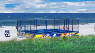 Neukunden-Aktion für Trampolinanlagen-Betreiber: Mustersprungtuch zum Kennenlern-Preis!