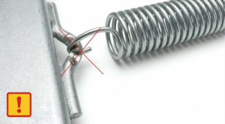 Federclips für Trampolinfedern Nr. 5c und 6 zum Schutz des Trampolinrahmens