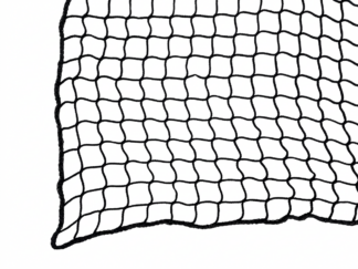Coarse-meshed, knotless side nets made of PP